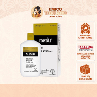 Dầu gội gàu selsun selennium sulfide 2.5% 120ml thái lan