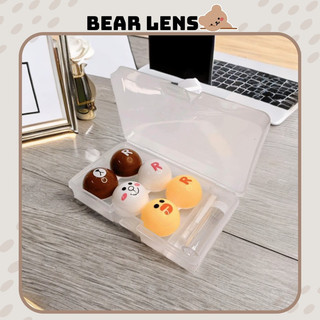 Khay gương kèm dụng cụ đeo lens kính áp tròng | Bear Lens 🐻