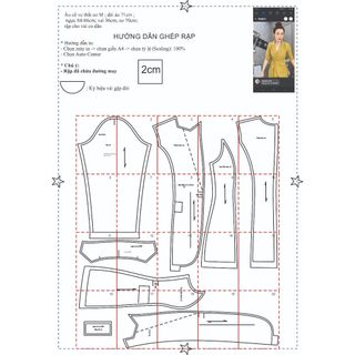 Rập giấy a0 may áo vest mã 1530