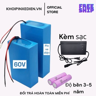 Pin 60V 12ah thay cho 5 bình xe đạp điện, xe máy điện lithium baterry
