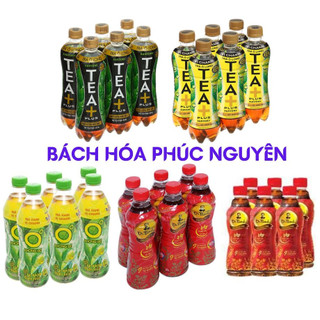 Lốc 6 chai trà xanh không độ, trà ô long, trà dr thanh chai 450ml date mới