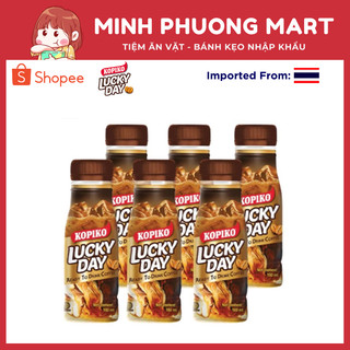Cà phê sữa kopiko lucky day- lốc 6 chai