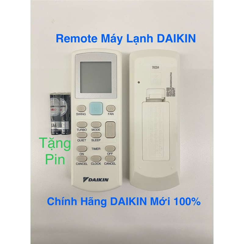 Remote máy lạnh DAIKIN, Điều khiển điều hoà DAIKIN 1 chiều Chính Hãng