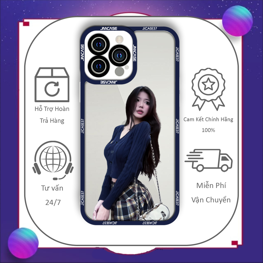 Ốp lưng iPhone silicone cao cấp jicase Hương tịt Khúc Thị Hương sexy cho iPhone 15/14/13/12/11/X/Xsm
