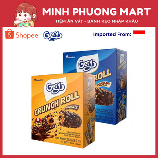 Bánh Cuộn Phủ Socola Gery Crunch Roll 288g