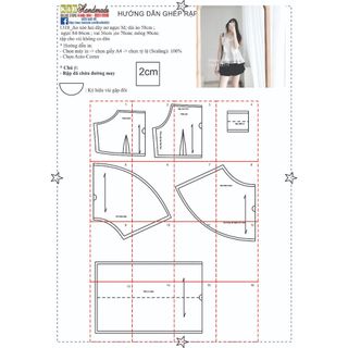Rập giấy áo dây mã 1318 (BẢN VẼ)
