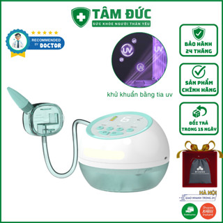 Máy hút mũi cho bé khử trùng tia cực tím T10, 3 chế độ tiệt khuẩn, 6 cấp độ hỗ trợ hút chất nhầy
