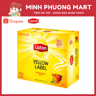 Trà lipton túi lọc nhãn vàng hộp 200g