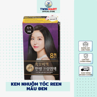 MÀU ĐEN - Kem nhuộm phủ bạc thảo dược Hàn quốc REEN HEUKMOBICHAEK ORIENTAL CREAM
