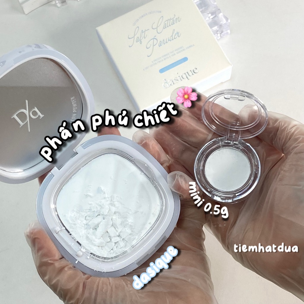 [PHẤN PHỦ CHIẾT] [LƯU Ý TRỌNG LƯỢNG] Phấn Phủ Kiềm Dầu Dasique Soft Cotton Powder