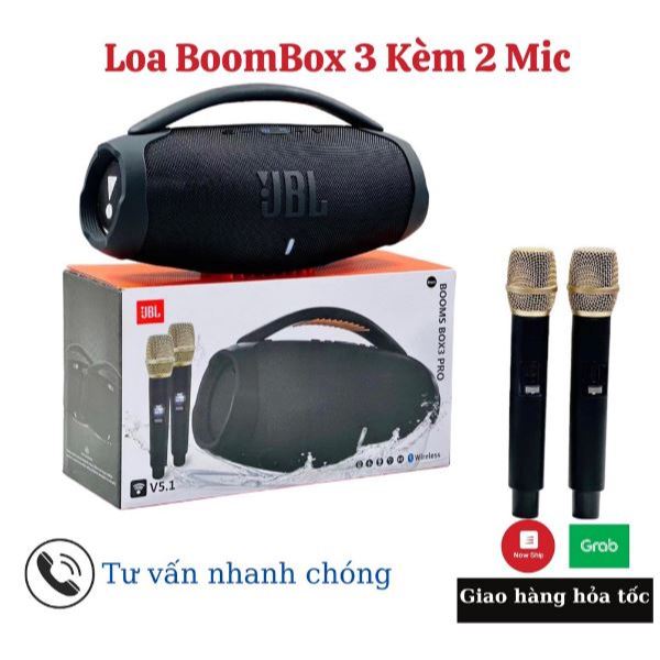 Loa Karaoke JBL Boombox 3 Pro - Loa Karaoke Bluetooth Âm Thanh Siêu Bass Cực Mạnh.