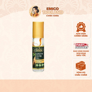 (LỐC 12 CHAI) Dầu Lăn Nhân Sâm Green Herb Oil Thái Lan 8ml