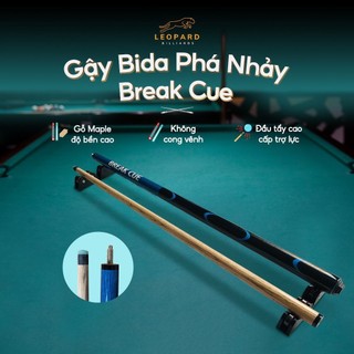 Gậy bida phá nhảy break cue chuyên nghiệp tháo rời tiện dụng độ bên cao leopard billiards