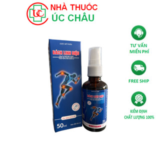 Xịt giảm đau nhanh Bách Linh Diệu SANTAFA Hỗ trợ giảm đau xương khớp, tê nhức chân tay (Chai 50ml)
