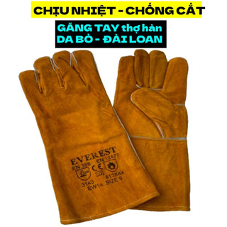 [Hàng Chính Hãng] Găng Tay Bảo Hộ Lao Động Da Hàn Chống Cháy Everest EW14