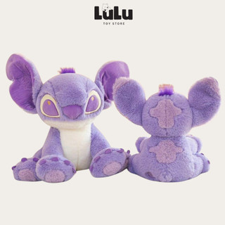 Gấu nhồi bông stitch tím dáng ngồi mềm mịn cao cấp kích thước 30cm 40cm 50cm 70cm lulu toy