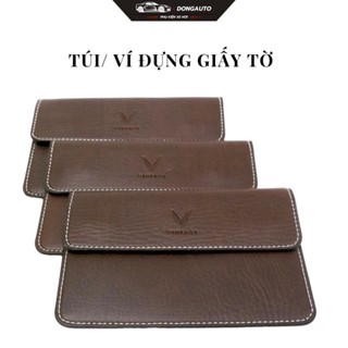  Ví Da Đựng Đăng Kiểm Giấy Tờ Ô Tô Cao Cấp - Có Logo Các Hãng Xe - Ví Nâu Dong Auto 