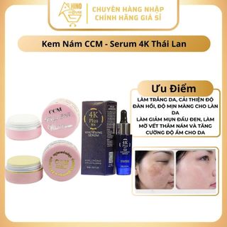 Kem Nám CCM 10g - Serum 4K 20ml Thái Lan Hỗ Trợ Giảm Thâm Nám, Tàn Nhang Nội Địa Thái - Hinohouse