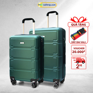 [ TẶNG DÂY ĐAI ] Bộ 2 vali chính hãng TRIP P806 size 20inch và 24inch bảo hành 5 năm