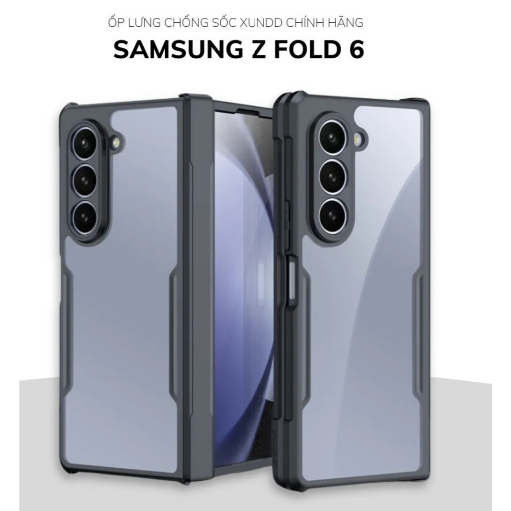 Ốp lưng cho Samsung Samsung Galaxy Z Fold 6 (Fold6) XUNDD Beatle chống sốc, lưng trong, viền màu - H
