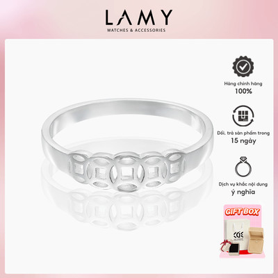 Nhẫn bạc LAMY Kim tiền Classic Ring Silver 8228 - Nhẫn bạc ta cao cấp