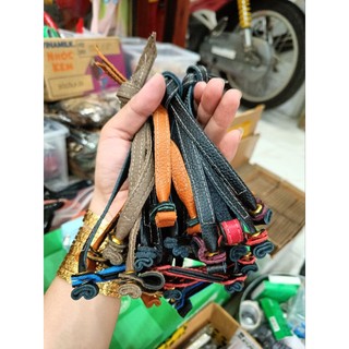 Dây chân da jess + anket may viền chắc chắn dành cho ưng ấn, diều lửa, blk, diều trắng