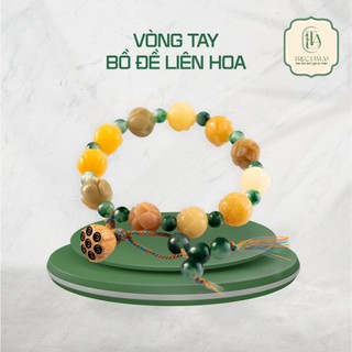  Vòng Tay Bồ Đề Liên Hoa – Trúc Lâm An – Hạt Bạch Ngọc Bồ Đề Tự Nhiên – Thanh Lịch & An Yên 
