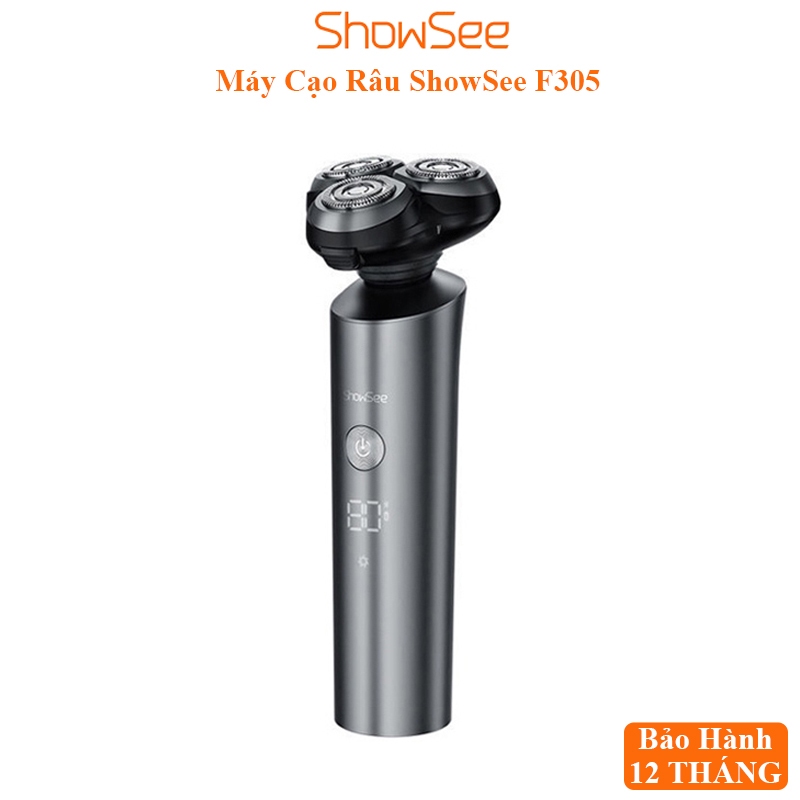 Máy cạo râu Showsee F305 [Bảo Hành 12T], động cơ 2 chế độ chạy êm ái, chống nước IPX7