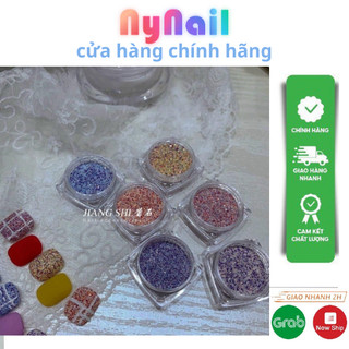 Nhũ dạ nail, nhũ cát kẻ dạ phong cách hàn quốc set 6 hũ