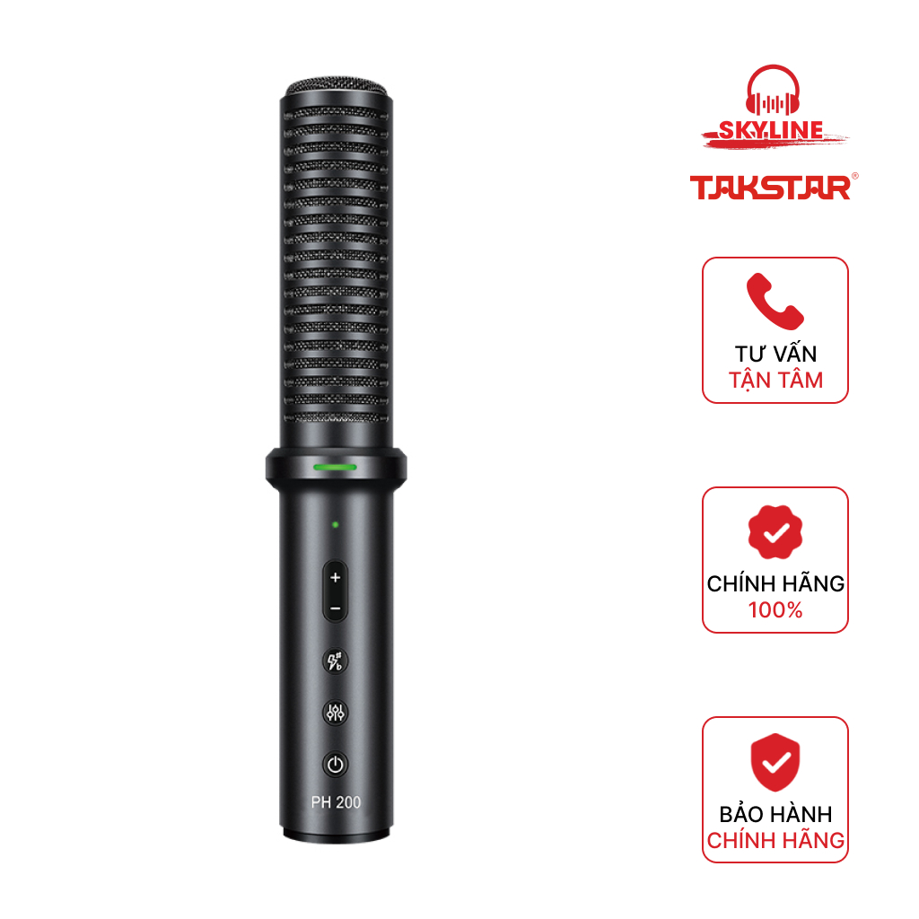 [CHÍNH HÃNG] Micro livestream Takstar PH200 - Micro thu âm Takstar PH-200 - SKYLINE AUDIO