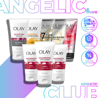 Sữa rửa mặt Olay, Sữa rửa mặt Olay Regenerist Detoxifying Pore Scrurb, Vitamin C, Olay Regenerating Cream Cleanser 150ml