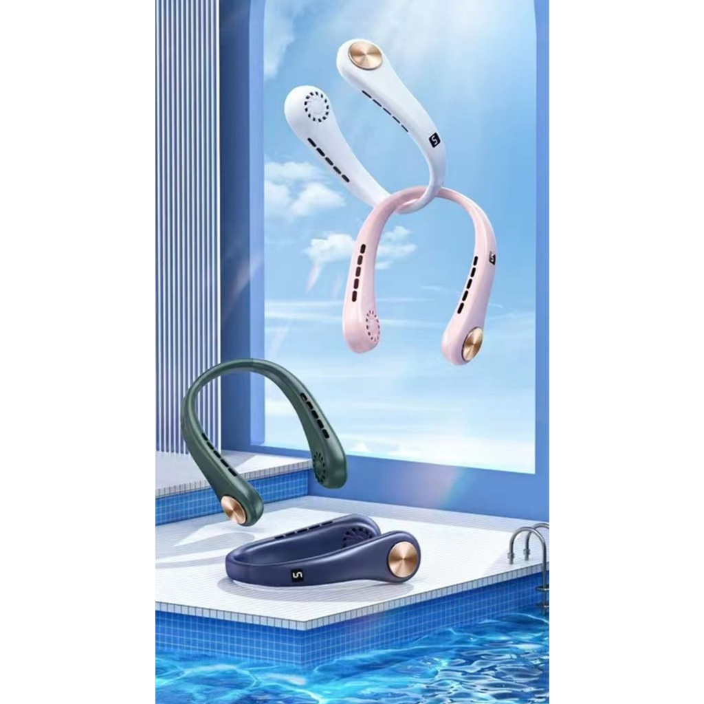 Quạt Mini Đeo Cổ -3D gió siêu mát thế hệ mới