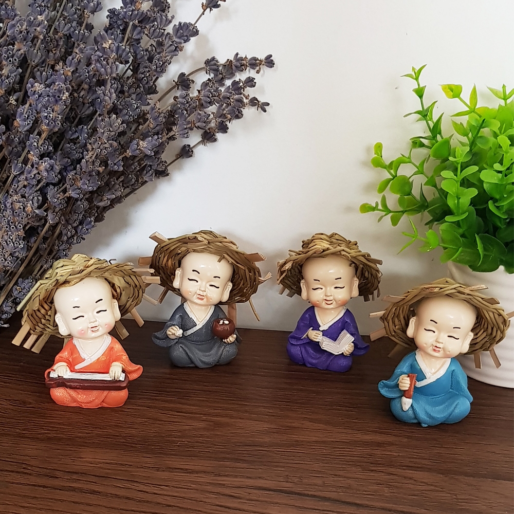 Bộ tượng nón rơm 7cm - hàng đẹp