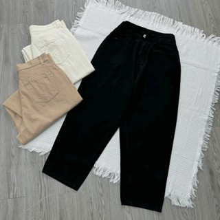 Quần baggy Nhỏ Clothing bigsize nữ lưng cao chất kaki mềm ít nhăn form basic trẻ trung thời trang nhiều phong cách Q513