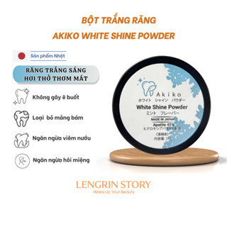  Bột Trắng Răng Akiko White Shine Powder Làm Sạch Miệng Loại Bỏ Mảng Bám Không Gây Ê Buốt 