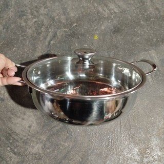 Nồi Lẩu Inox Longcook , Nồi lẩu inox Cao Cấp, chất lượng cao, dùng được bếp từ.
