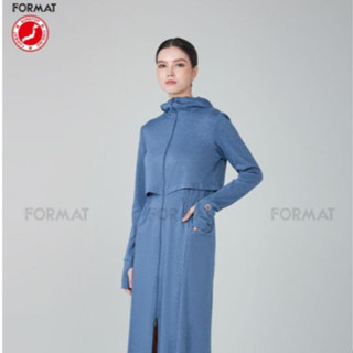 [CHỈ CÒN S] Áo khoác chống nắng cho nữ SUNSTOP COOLING mũ liền FORMAT F9UVC022