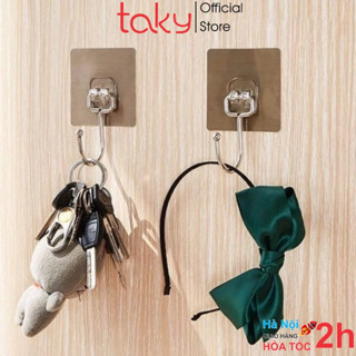 5 Móc Inox - Taky Dán Tường Chịu Lực, Siêu Bền, Miếng Dán Chắc Chắn Treo Đồ, Treo Quần Áo Tiện Dụng Gia Đình 2214Set5