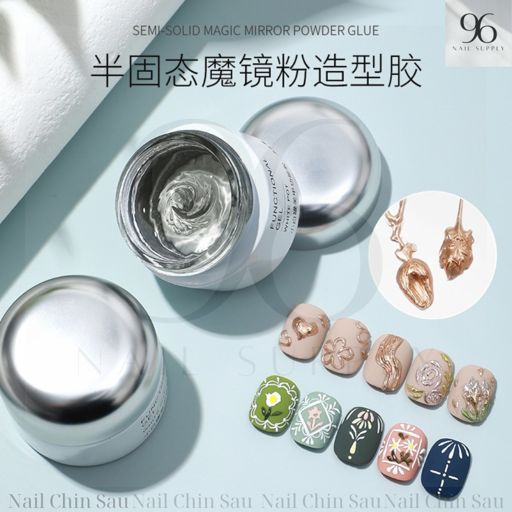 Gel Thủy Tinh ANNIES, Gel Khô Gel vẽ nổi 3D chà tráng gương cao cấp ANNIES chính hãng 20g