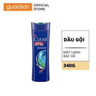 Dầu gội sạch gàu clear men cool sport mát lạnh bạc hà 340g