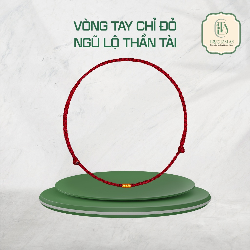 Vòng Tay Ngũ Lộ Thần Tài - TRÚC LÂM AN - Vòng Tay Chỉ Đỏ | BigBuy360 - bigbuy360.vn