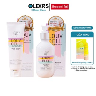 Kem dưỡng ẩm trắng da body Louv Cell Crystal Whitening Body Lotion 250ml, Dưỡng thể trắng da body