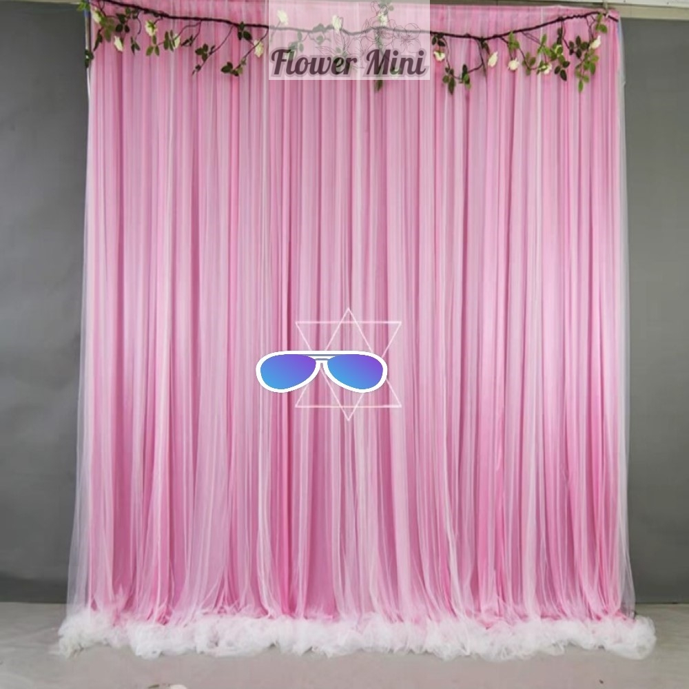 Rèm Vải Voan Thun 2 Lớp ( 1 Lớp Thun + 1 Lớp Lưới) Trang Trí  Sự Kiện, Tiệc Cưới, Sinh Nhật Siêu Đẹp