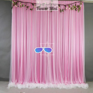 Rèm Vải Voan Thun 2 Lớp ( 1 Lớp Thun + 1 Lớp Lưới) Trang Trí  Sự Kiện, Tiệc Cưới, Sinh Nhật Siêu Đẹp