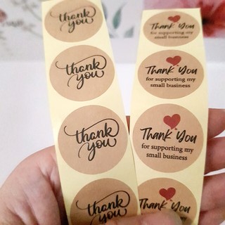 50 tem tròn 4.5cm thank you