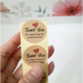 50 tem tròn 4.5cm thank you