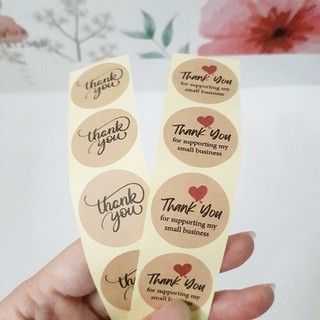 50 tem tròn 4.5cm thank you