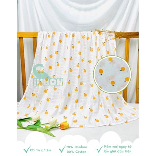 Khăn tắm, chăn đắp tag aden sợi tre 70% cho bé kt 97*113cm