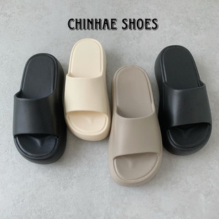 Dép lê quai ngang xixitao tăng chiều cao 4cm Eva siêu nhẹ chống nước chống trơn trượt nhiều màu sắc cho nữ hằng ngày