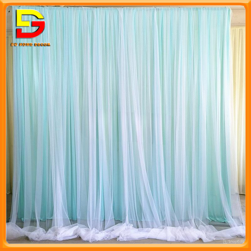 Rèm Voan 2 Lớp Trang Trí Sinh Nhật, Sự Kiện Rèm 2 Lớp Làm Phông Nền Chụp Ảnh DG-605